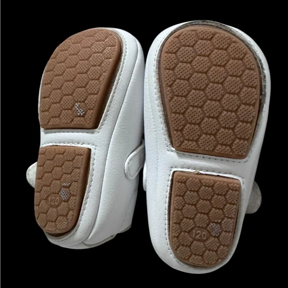 Felix & Flora White Kids Dress Shoes
